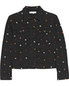 Etoile Isabel Marant Embroidered Denim Jacket - Lyst