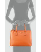 Prada Saffiano Double-zip Executive Tote Bag - Lyst