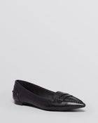 Lauren by Ralph Lauren Pointed Toe Loafer Moccasin Flats - Svenda Exclusive - Lyst