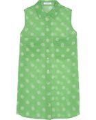 Equipment Signature Printed Silk Top - Lyst