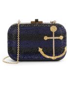 Judith Leiber Embellished Nautical Convertible Clutch - Lyst