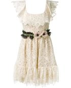 Valentino Ivory Lace Dress - Lyst