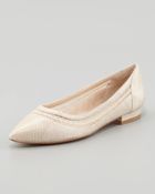 Pour La Victoire Braelyn Snake Meshcollar Flat - Lyst