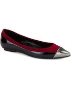 Elie Tahari Cap Toe Flats - Lyst