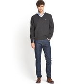 Gant Mens Vneck Jumper - Lyst