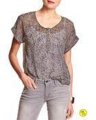 Banana Republic Factory Print Sheer Top - Lyst