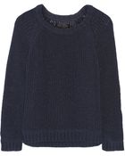Rag & Bone Kendall Crochet-Knit Cotton-Blend Sweater - Lyst