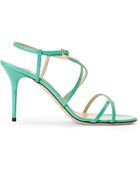 Jimmy Choo Peppermint Elaine Sandals - Lyst