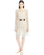 Oscar de la Renta Clover Guipure Lace Dress - Lyst