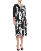 Marina Rinaldi Dentro Printed Longsleeve Dress - Lyst