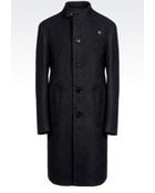 Armani Coat In Virgin Wool - Lyst