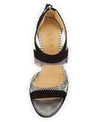L.a.m.b. Follie Mixed-media Sandal - Lyst