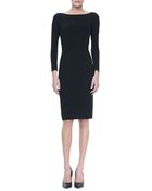 Michael Kors Slim Crepe Dress - Lyst