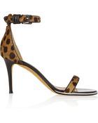 Givenchy Nadia Sandals In Leopard-Print Calf Hair - Lyst