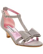 Steve Madden Holly Metallic Bow Sandals - Lyst