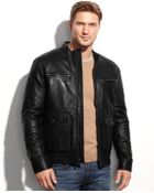 Michael Kors Michael Woodland Four-Pocket Leather Jacket - Lyst