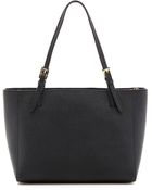 Tory Burch York Small Buckle Tote - Black - Lyst