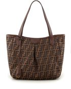 Fendi Zucca Grande Shopping Tote Bag - Lyst