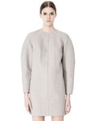 Alexander Wang Sweatshirt Dress With Shirt Tail Hem - Lyst