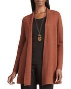 Eileen Fisher Long Wool Cardigan - Lyst