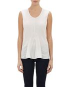Derek Lam Combo Peplum Top - Lyst