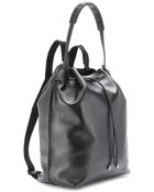 The Row Leather Backpack - Lyst