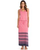 C&C California Striped Maxi Dress - Lyst