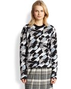 See By Chloé Wool Knit Patterned Top - Lyst