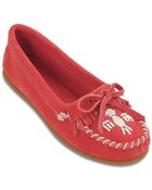 Minnetonka Thunderbird Ii Suede Moccasins - Lyst