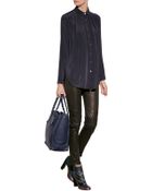 Kenzo Silk Crepe De Chine Blouse - Lyst