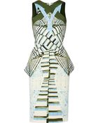 Peter Pilotto Ln Printed Stretch-Woven Dress - Lyst