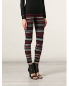 Laneus Printed Leggings - Lyst