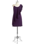 Betsy & Adam One-Shoulder Dress - Lyst