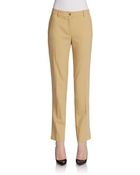 Michael Kors Cropped Wool Samantha Pants - Lyst