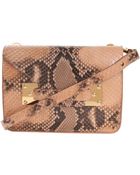 Sophie Hulme Mini Envelope Python Bag - Lyst