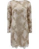 Notte By Marchesa Embroidered Illusion Tulle Dress - Lyst