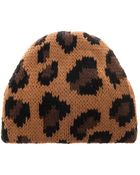 Tak.ori Cortina Leopard Knit Beanie - Lyst