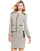 Vince Camuto Tweed Jacket - Lyst