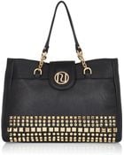 River Island Black Studded Tote Bag - Lyst