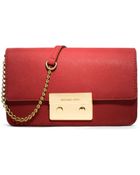 Michael Kors Sloan Saffiano Leather Crossbody - Lyst