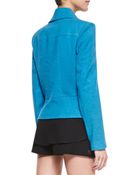 L'Agence Long-Sleeve Moto Jacket - Lyst