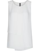 Mango Draped Detail Top - Lyst