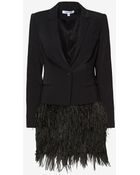 Elizabeth And James James New Feather Hem Blazer - Lyst