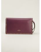 Valentino Rockstud Clutch - Lyst