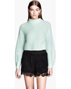 H&M Cropped Jumper - Lyst