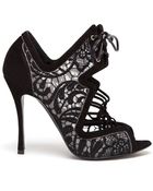 Nicholas Kirkwood Embroidered Suede Lace Up Sandals - Lyst