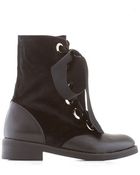 Jeffrey Campbell Velvet Wonder-Bound Boot In Black - Lyst