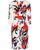 Issa Wrap-Effect Silk-Jersey Dress - Lyst