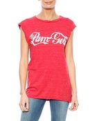 Pam & Gela Frankie Logo Destroyed Muscle Tee - Lyst