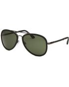 Tod's Women'S Aviator Black Sunglasses - Lyst